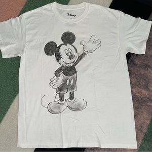 ✏️ Disney Front Back Hi Bye Sketch Mickey Unisex Tee